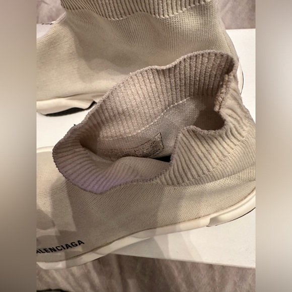 Balenciaga sock sneakers in white womens size 12 men’s size 10 - Picture 8 of 13